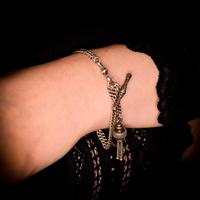 Antique Sterling Silver Albertina Albert Watch Chain Bracelet with Tassel (11 of 11) Antique Sterling Silver Albertina Albert Watch Chain Bracelet with Tassel (11 of 11)