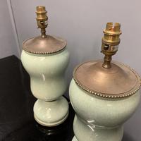 Pair of Art Deco Teal Blue Ceramic Lamps (8 of 8) Pair of Art Deco Teal Blue Ceramic Lamps (8 of 8)