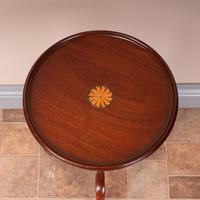 1920s Fan Inlaid Mahogany Wine Table (8 of 8) 1920s Fan Inlaid Mahogany Wine Table (8 of 8)