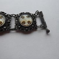 Silver Bracelet .925 with Hand Carved MOP Crosses (9 of 10) Silver Bracelet .925 with Hand Carved MOP Crosses (9 of 10)
