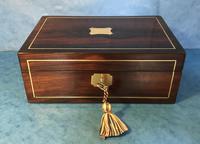 Regency Rosewood Brass Inlaid Jewellery Box (7 of 12) Regency Rosewood Brass Inlaid Jewellery Box (7 of 12)