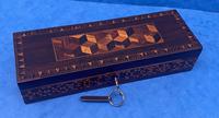 William IV Rosewood Glove Box with Stick Ware & Tunbridge Ware (10 of 14) William IV Rosewood Glove Box with Stick Ware & Tunbridge Ware (10 of 14)