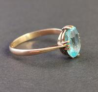 Vintage Art Deco Blue Zircon Solitaire Ring, 9ct Gold (4 of 9) Vintage Art Deco Blue Zircon Solitaire Ring, 9ct Gold (4 of 9)