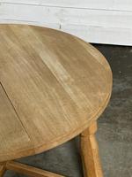 Round Bleached Oak Farmhouse Dining Table with Leaf (12 of 18) Round Bleached Oak Farmhouse Dining Table with Leaf (12 of 18)