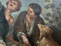 Fine 19th Century Revival Original Oil Portrait Painting of Two Children & Their Dog (6 of 9) Fine 19th Century Revival Original Oil Portrait Painting of Two Children & Their Dog (6 of 9)