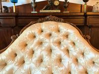 Stunning Quality Original 19th Century Carved Rosewood Cream Upholstered Sofa Settee (7 of 11) Stunning Quality Original 19th Century Carved Rosewood Cream Upholstered Sofa Settee (7 of 11)