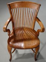 Well-Formed Early 20th Century Golden Oak Desk Chair (5 of 5) Well-Formed Early 20th Century Golden Oak Desk Chair (5 of 5)