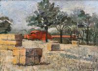 Lovely Original 20th Century Vintage Impressionist Harvest Haystack Landscape Painting (2 of 12) Lovely Original 20th Century Vintage Impressionist Harvest Haystack Landscape Painting (2 of 12)
