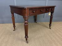 Victorian Mahogany 2 Drawer Reeded Leg Writing Table (2 of 15) Victorian Mahogany 2 Drawer Reeded Leg Writing Table (2 of 15)