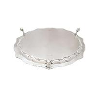 Antique Edwardian Sterling Silver 12" Salver / Tray - 1907 Mappin & Webb (5 of 10) Antique Edwardian Sterling Silver 12" Salver / Tray - 1907 Mappin & Webb (5 of 10)