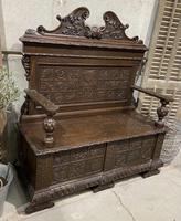 Superb French Carved Hall Bench (2 of 14) Superb French Carved Hall Bench (2 of 14)