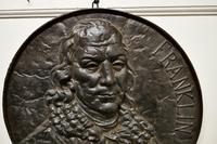 19th Century Cast Iron Bust Portrait Plaque of Benjamin Franklin (5 of 8) 19th Century Cast Iron Bust Portrait Plaque of Benjamin Franklin (5 of 8)