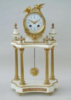 Antique Marble Portico Clock Garniture (4 of 12) Antique Marble Portico Clock Garniture (4 of 12)
