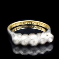 Antique Art Deco Diamond Five Stone 18ct 18k Yellow Gold and Platinum Ring (10 of 10) Antique Art Deco Diamond Five Stone 18ct 18k Yellow Gold and Platinum Ring (10 of 10)