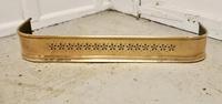 Small Victorian Pierced Brass Fender (3 of 5) Small Victorian Pierced Brass Fender (3 of 5)