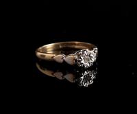 Vintage Diamond Solitaire Ring, Hearts, 9ct Gold (6 of 10) Vintage Diamond Solitaire Ring, Hearts, 9ct Gold (6 of 10)