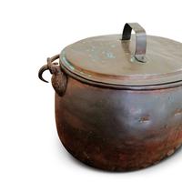 Large Antique Copper Couldron with Lid & Handle (3 of 7) Large Antique Copper Couldron with Lid & Handle (3 of 7)