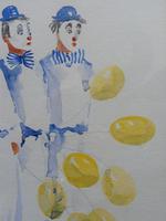 Watercolour Clowns with Tellow Balloons Listed Irish Artist Judith Caulfield Walsh (6 of 10) Watercolour Clowns with Tellow Balloons Listed Irish Artist Judith Caulfield Walsh (6 of 10)