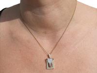 1.05ct Diamond & 18ct Gold Pendant - Vintage c.1960 (11 of 12) 1.05ct Diamond & 18ct Gold Pendant - Vintage c.1960 (11 of 12)
