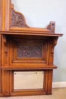 Antique Large Victorian Oak Overmantle Wall Mirror (5 of 9) Antique Large Victorian Oak Overmantle Wall Mirror (5 of 9)