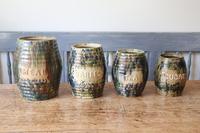 Scottish Pottery Slipware Barrel Storage Jars x4 (5 of 35) Scottish Pottery Slipware Barrel Storage Jars x4 (5 of 35)