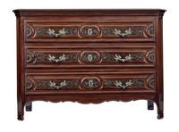 19th Century Carved Walnut French Provincial Commode (1 of 10)