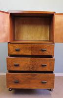 Art Deco Style Figured Walnut Tallboy (3 of 8) Art Deco Style Figured Walnut Tallboy (3 of 8)