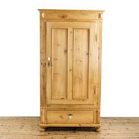 Antique Continental Pine Door Wardrobe