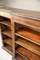 Antique Oak Breakfront Bookcase (6 of 11) Antique Oak Breakfront Bookcase (6 of 11)