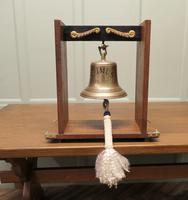 Mounted Bronze Ships Bell from MV Erimus 1922, Thornaby on Tees (1 of 5)