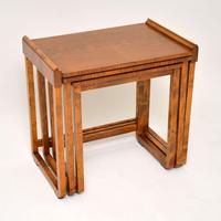 Original Art Deco Figured Walnut Nest of Tables (3 of 11) Original Art Deco Figured Walnut Nest of Tables (3 of 11)