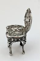 Edwardian, Miniature Silver Chair, Levi & Salaman, B'ham 1902 (5 of 10) Edwardian, Miniature Silver Chair, Levi & Salaman, B'ham 1902 (5 of 10)