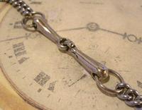 Antique Pocket Watch Chain 1890s Victorian Steel Albert With Horses Snaffle Bit (7 of 12) Antique Pocket Watch Chain 1890s Victorian Steel Albert With Horses Snaffle Bit (7 of 12)