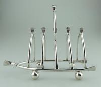 Pretty Antique Silver Plate Novelty Wishbone Toast Letter Rack c.1890 (5 of 8) Pretty Antique Silver Plate Novelty Wishbone Toast Letter Rack c.1890 (5 of 8)