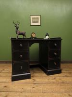 Black Painted Writing Desk with Drawers, Gothic Shabby Chic (14 of 15) Black Painted Writing Desk with Drawers, Gothic Shabby Chic (14 of 15)