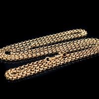 Antique Long Faceted Belcher Rolled Gold Guard Muff Chain Necklace (4 of 8) Antique Long Faceted Belcher Rolled Gold Guard Muff Chain Necklace (4 of 8)