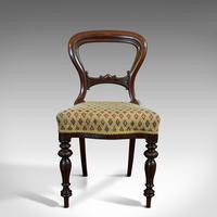 Antique Set of 6 Dining Chairs, English, Walnut, Balloon Back, Victorian c.1850 (4 of 12) Antique Set of 6 Dining Chairs, English, Walnut, Balloon Back, Victorian c.1850 (4 of 12)