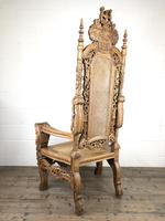 Large Carved Wooden Lion Throne Chair (6 of 10) Large Carved Wooden Lion Throne Chair (6 of 10)