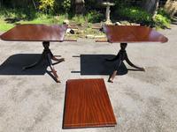 Antique Mahogany Twin Pillar Extending Dining Table (4 of 11) Antique Mahogany Twin Pillar Extending Dining Table (4 of 11)