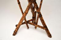 Antique Victorian Bamboo Leather Top Side Table (6 of 6) Antique Victorian Bamboo Leather Top Side Table (6 of 6)