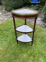 French Corner Stand in Mahogany & Marble (4 of 4) French Corner Stand in Mahogany & Marble (4 of 4)