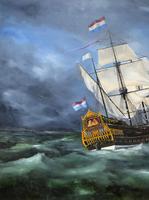 Huge Magnificent 20th Century Vintage Seascape Oil Painting - Battleship in Rough Sea (9 of 12) Huge Magnificent 20th Century Vintage Seascape Oil Painting - Battleship in Rough Sea (9 of 12)