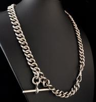 Antique Silver Albert Watch Chain, Heavy (12 of 13) Antique Silver Albert Watch Chain, Heavy (12 of 13)