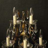 French Pair of Bronze & Crystal 5 Arm Antique Wall Lights (4 of 10) French Pair of Bronze & Crystal 5 Arm Antique Wall Lights (4 of 10)
