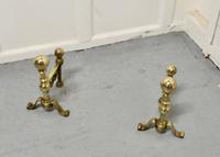 Very Attractive Pair of Brass Andirons (3 of 5) Very Attractive Pair of Brass Andirons (3 of 5)