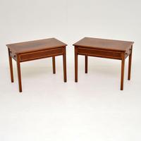Pair of Antique Inlaid Mahogany Side Tables (4 of 12) Pair of Antique Inlaid Mahogany Side Tables (4 of 12)