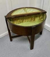Oak Half Moon Sewing Box (4 of 7) Oak Half Moon Sewing Box (4 of 7)