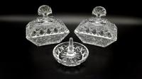 7 Piece Art Deco Glass Vanity Set with Perfume Bottles (7 of 7) 7 Piece Art Deco Glass Vanity Set with Perfume Bottles (7 of 7)