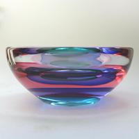 Large 9" Murano Sommerso Luigi Onesto Cedenese Coloured Bowl c.1960+ (5 of 10) Large 9" Murano Sommerso Luigi Onesto Cedenese Coloured Bowl c.1960+ (5 of 10)