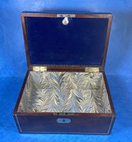 Georgian Brass Inlaid Mahogany Jewellery Box. (18 of 20) Georgian Brass Inlaid Mahogany Jewellery Box. (18 of 20)